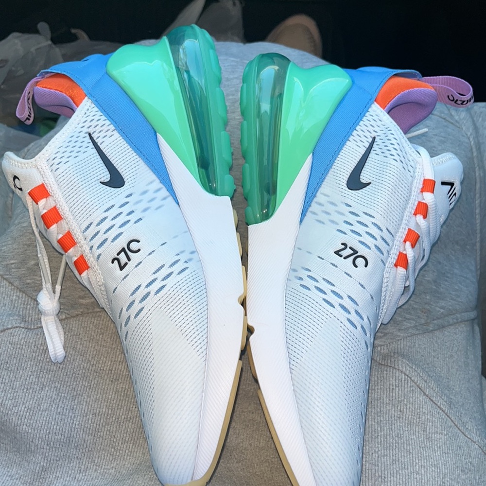 Nike Air Max 270 '101' White Green Safety Orange DX2347-100 NWOT - Picture 3 of 8